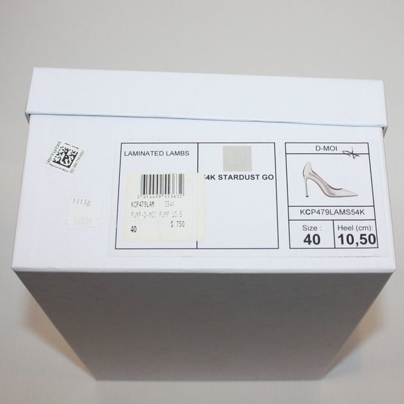 Christian Dior Gold Metallic Lambskin D-Moi Pumps size EU 40 / US 10 NEW $750 - Picture 10 of 10